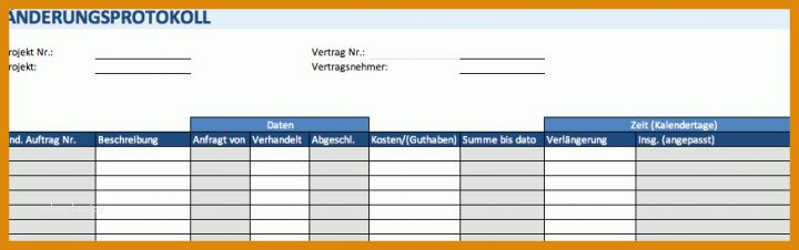 Wunderbar Projektbeteiligtenliste Vorlage 874x274