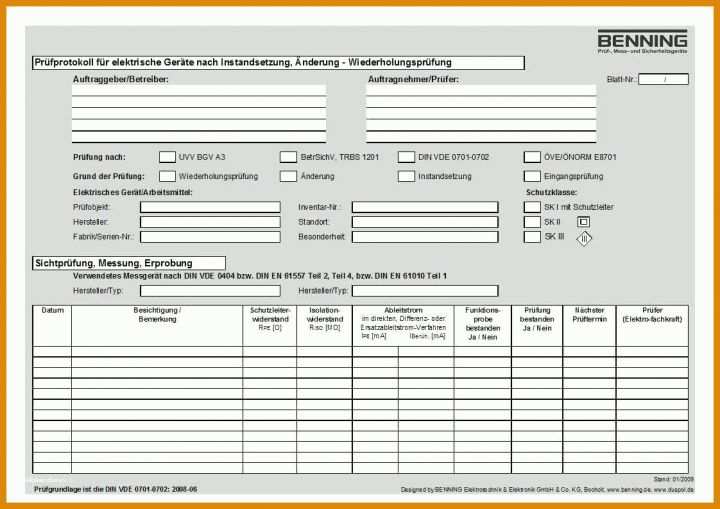 Hervorragen Prüfprotokoll Vde 0113 Vorlage 1122x793