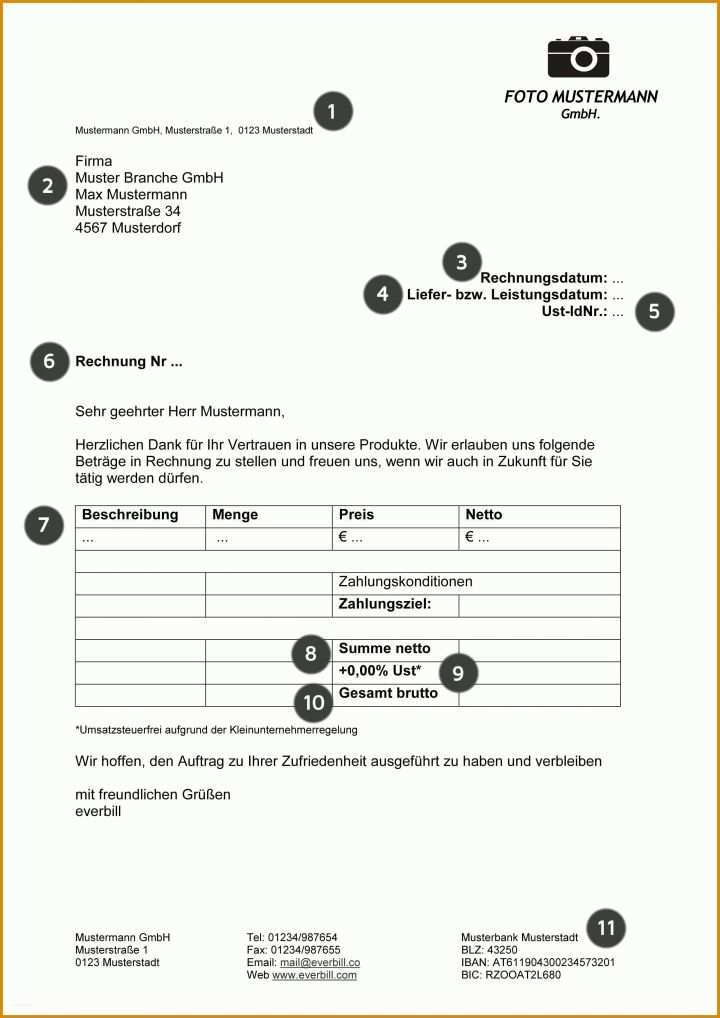 Ungewöhnlich Rechnung Ausstellen Als Privatperson Vorlage 2480x3508