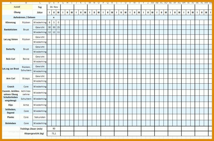 Modisch Trainingsplan Erstellen Vorlage 1051x692