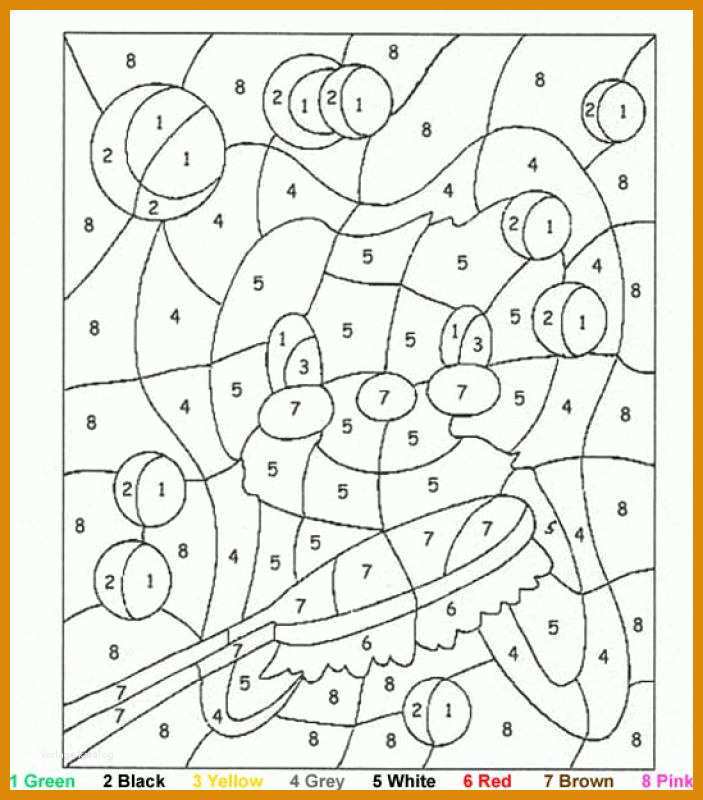 Perfekt Ausmalen Nach Zahlen Vorlagen 703x800