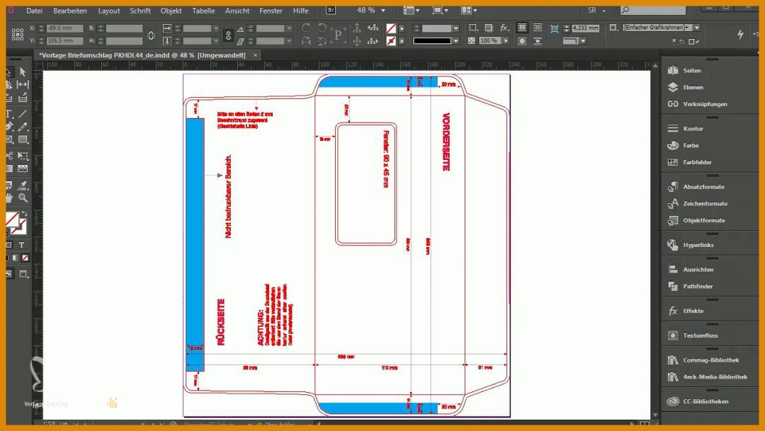 Allerbeste Brief Mit Fenster Vorlage 1276x719