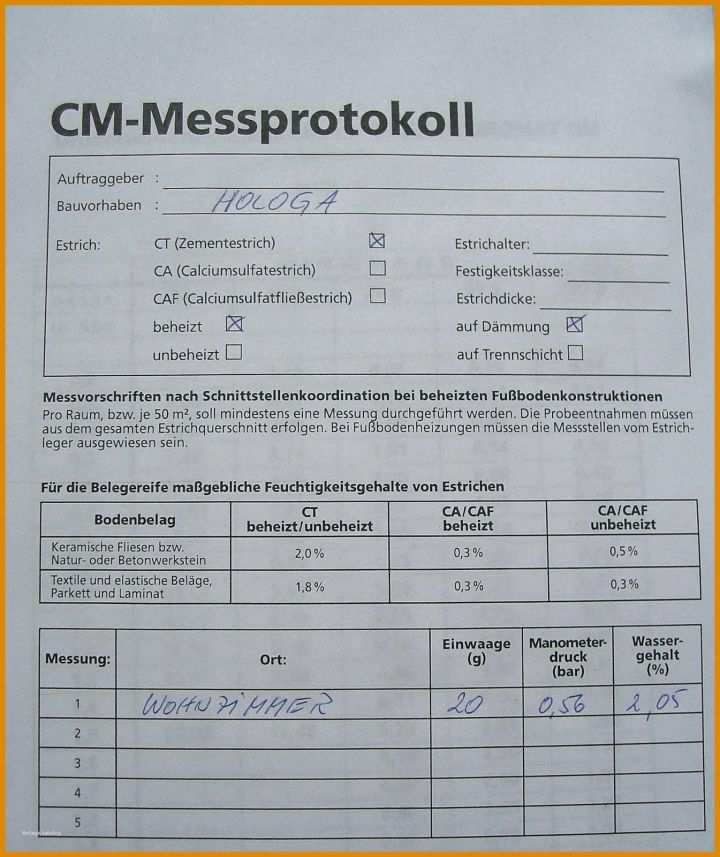 Überraschend Cm Messprotokoll Vorlage 1345x1600