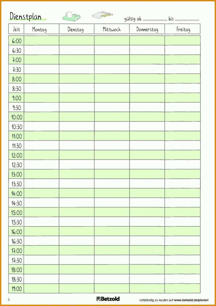 Ausgezeichnet Dienstplan Vorlage 1654x2339