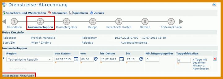 Moderne Dienstreiseabrechnung Vorlage 955x341