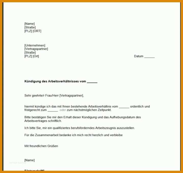 Spezialisiert Kündigung Vorlage Pdf 800x756