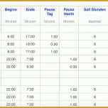 Neue Version Numbers Stundenzettel Vorlage 1906x901
