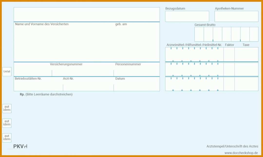 Unvergesslich Privatrezept Vorlage Pdf 1482x885