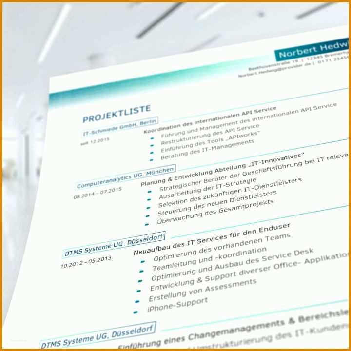 Phänomenal Projektliste Vorlage 1500x1500