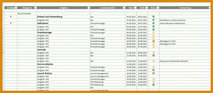 Sensationell Projektmanagement Excel Vorlage 901x396