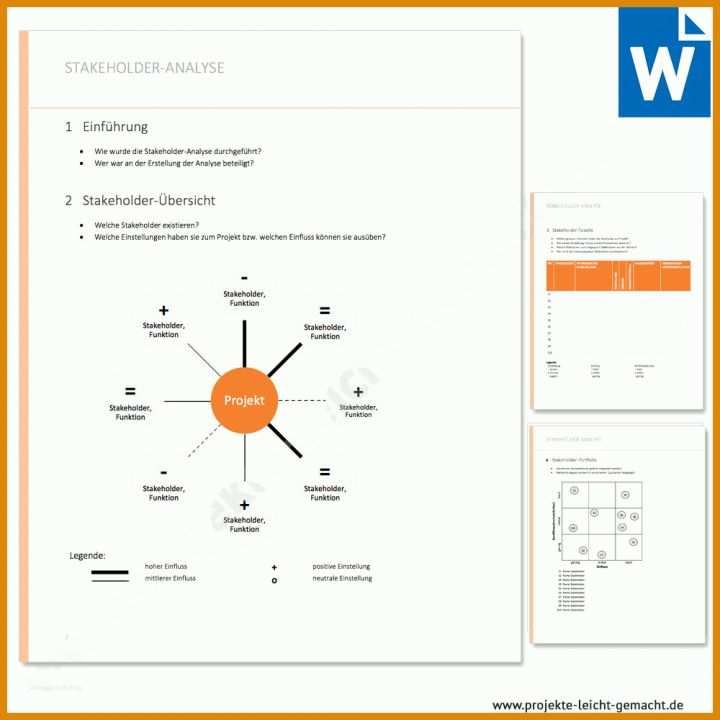 Stakeholderanalyse Vorlage Vorlage Stakeholderanalyse