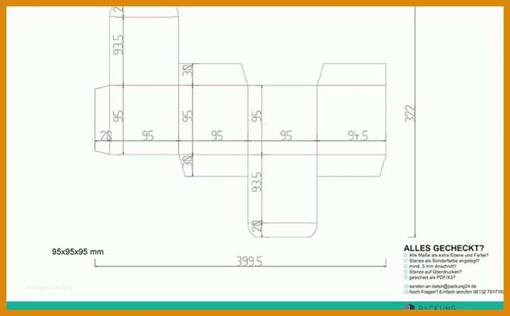 Staffelung Vorlage Faltschachtel 800x496