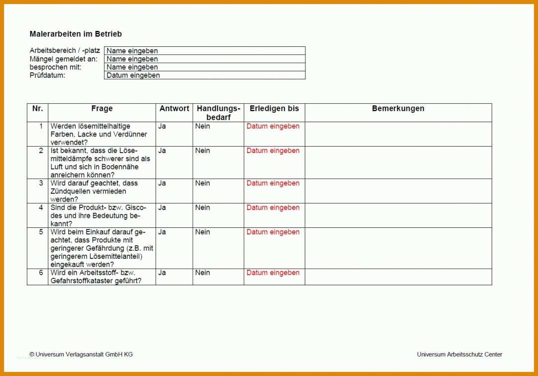 Beste Checkliste Brandschutz Im Büro Vorlage 1324x924