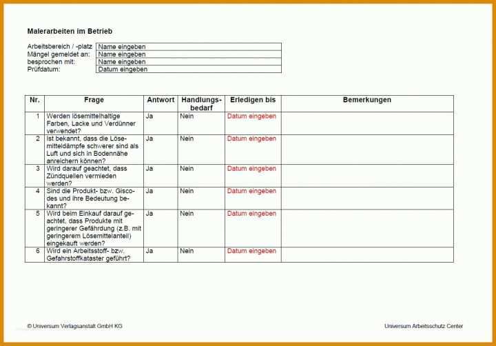 Staffelung Checkliste Brandschutz Im Büro Vorlage 1324x924