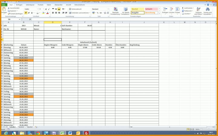 Ausnahmsweise Excel 2010 Vorlagen 1680x1050