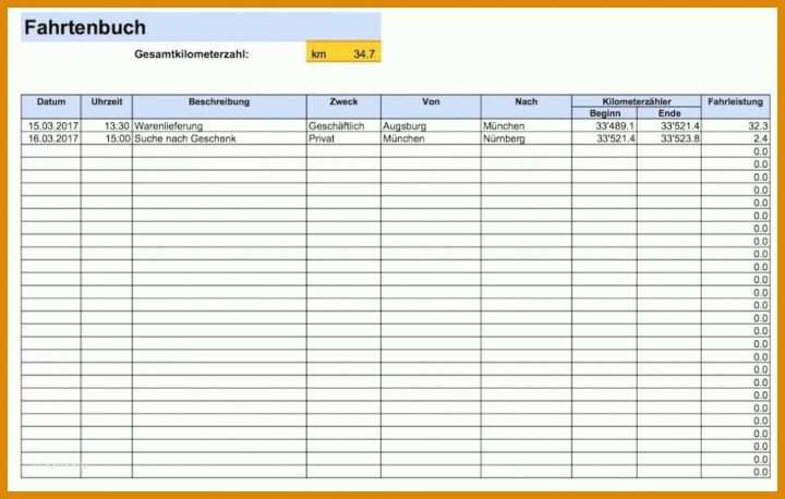 Erstaunlich Excel Vorlagen Kilometerabrechnung 1024x652