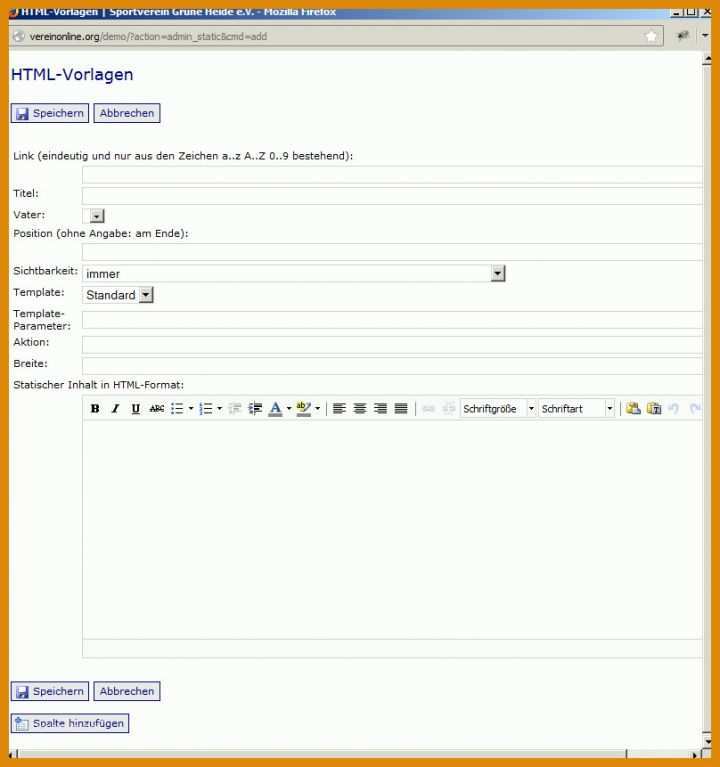 Hervorragen Html Seite Vorlage 808x861