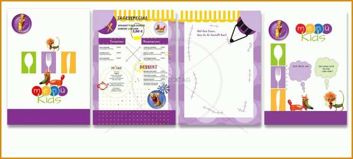 Kinderspeisekarte Vorlage Kinderspeisekarte Vorlage Mit Text 4 Seitig Din A4 Hochformat 0117