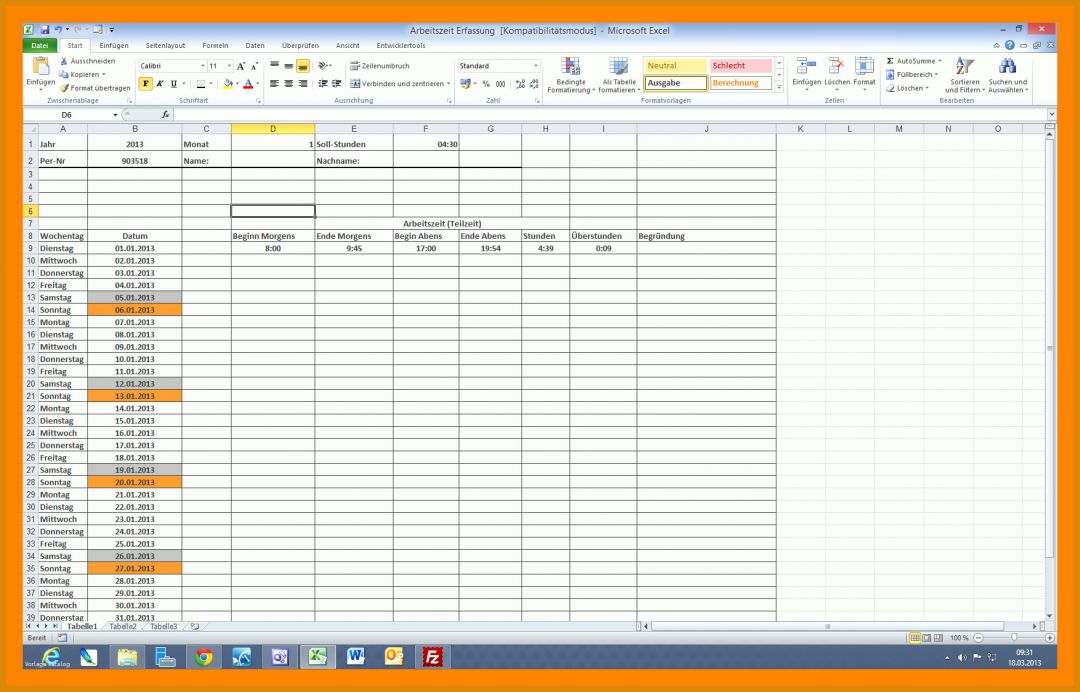 Phänomenal Kostenrechnung Excel Vorlage Kostenlos 1754x1124
