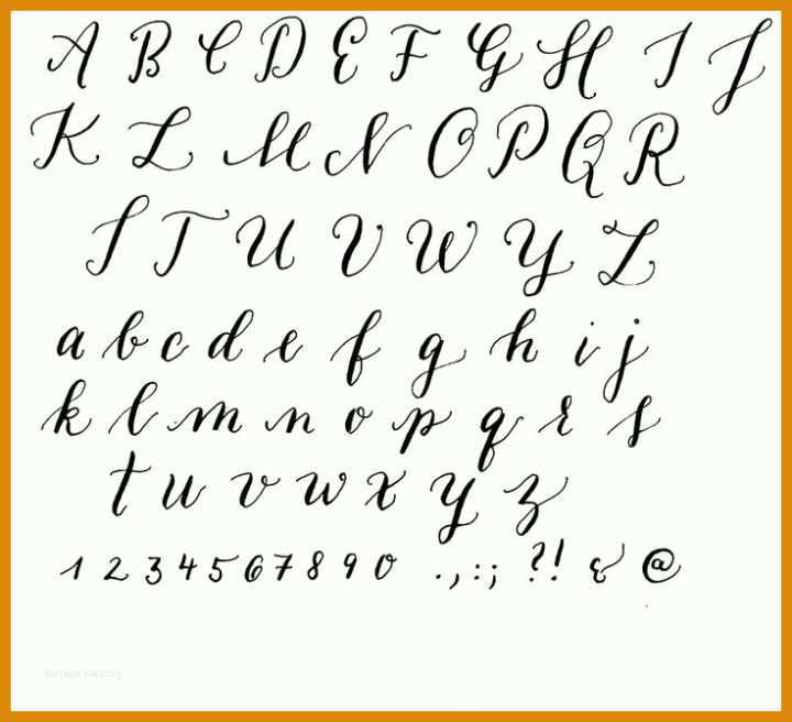 Perfekt Moderne Kalligraphie Vorlagen 736x671