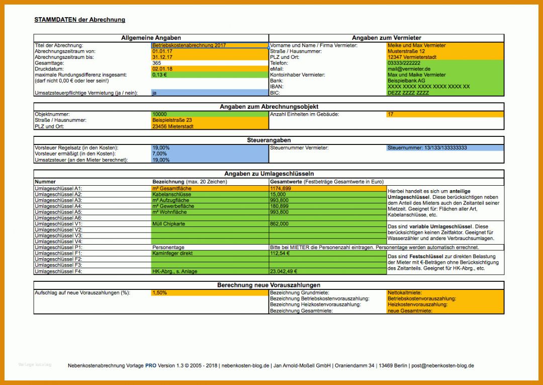 Auffällig Nebenkostenabrechnung Für Mieter Erstellen Vorlage 1200x850