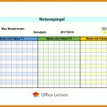 Erschwinglich Notenliste Excel Vorlage 1130x612