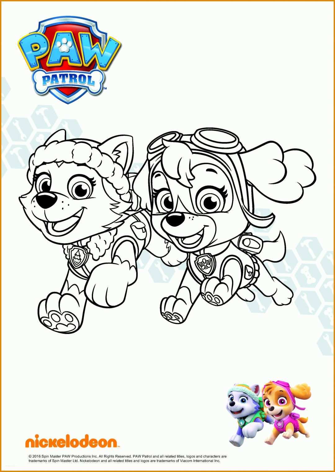 Neue Version Paw Patrol Vorlage 2506x3532