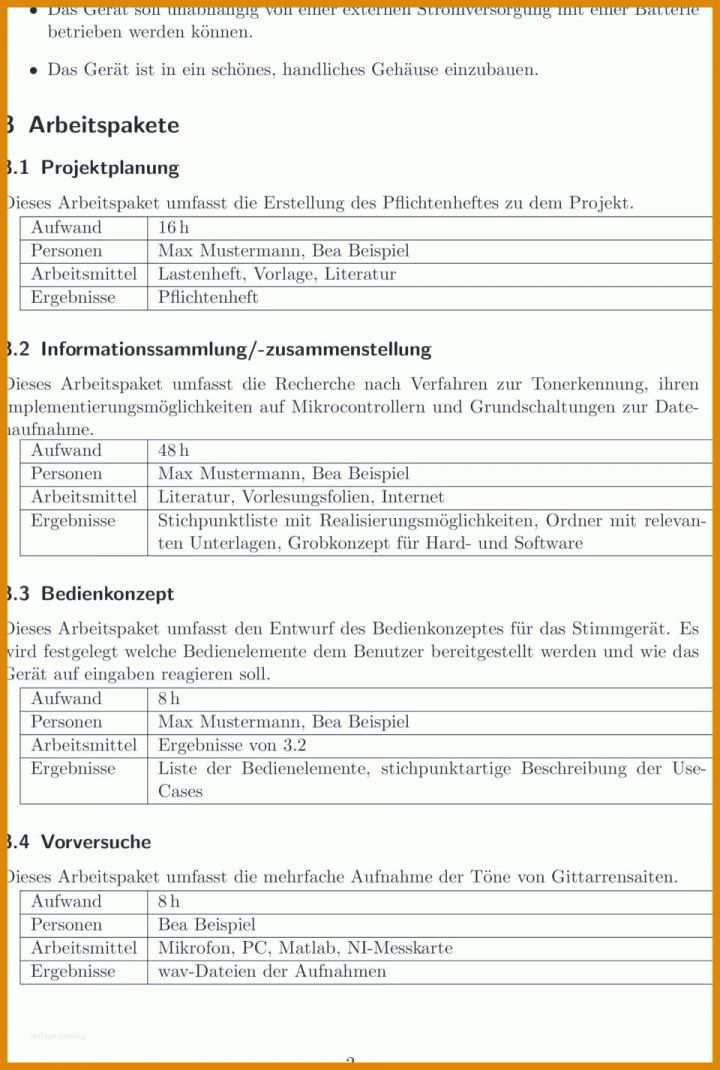 Ideal Pflichtenheft Vorlage 960x1427