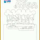 Erstaunlich Pop Up Karte Happy Birthday Vorlage 736x1041