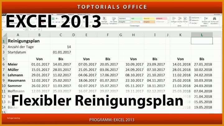 Ungewöhnlich Reinigungsplan Küche Vorlage Kostenlos 1280x720