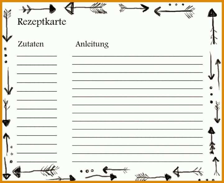 Rezeptbuch Vorlage 