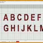Bemerkenswert Sticken Alphabet Vorlage 737x560