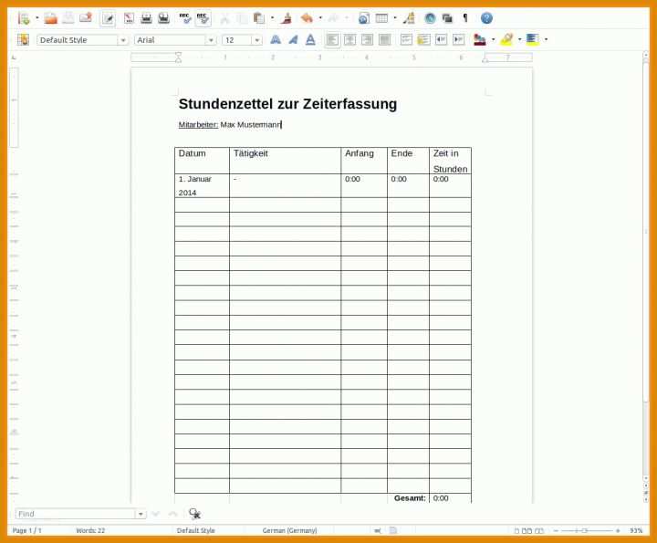 Ungewöhnlich Stundenzettel Vorlage Datev 1243x1028