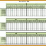 Kreativ Urlaubsplaner 2018 Excel Vorlage Kostenlos 850x762