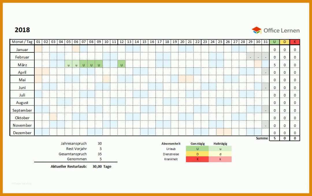 Größte Urlaubsplaner 2019 Excel Vorlage Kostenlos 1126x707