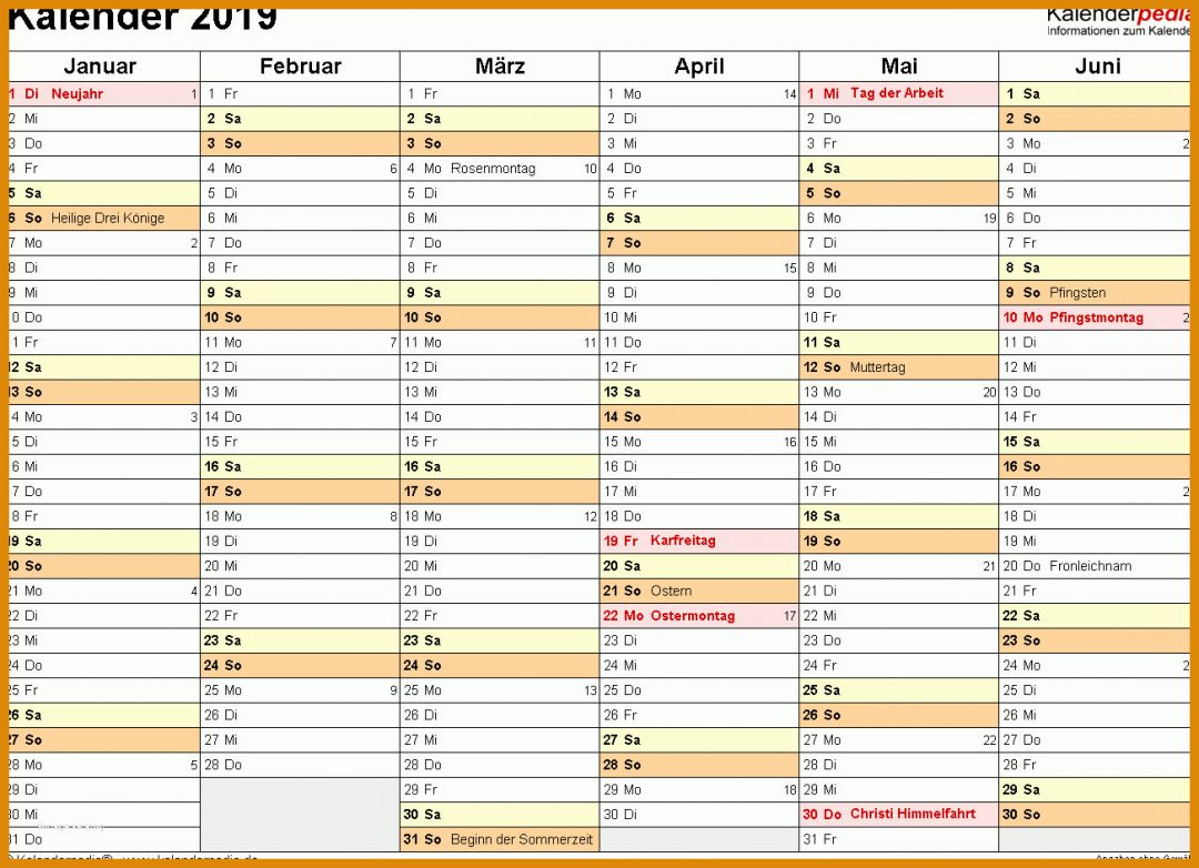 Ausgezeichnet Wandkalender 2019 Vorlage 1303x943