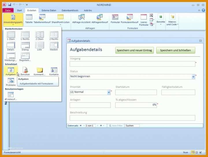 Modisch Access Datenbank Vorlagen 1041x785