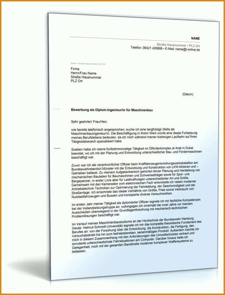 Faszinieren Anschreiben Bundeswehr Vorlage 1600x2100