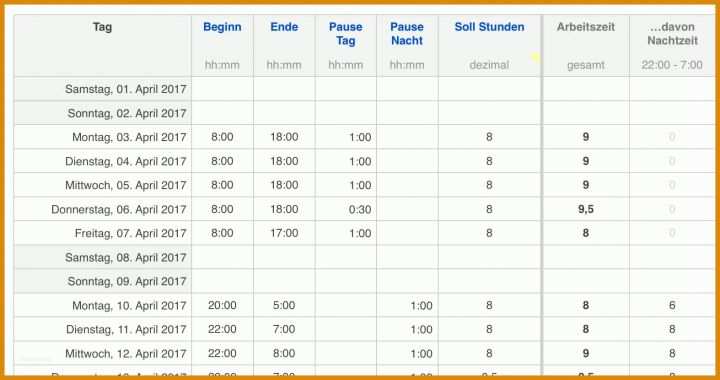 Tolle Arbeitsstunden Pro Monat Vorlage 1574x830