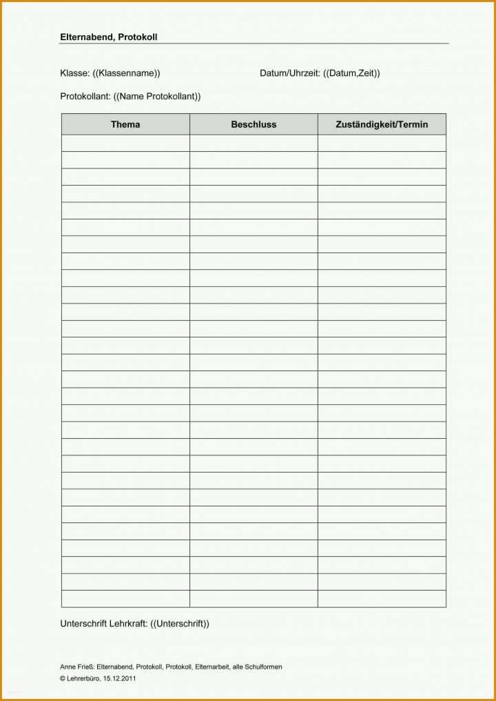 Toll Besprechungsprotokoll Vorlage Excel 2494x3521