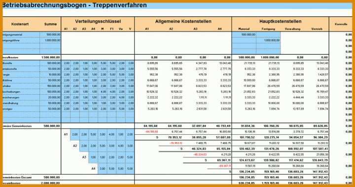 Exklusiv Betriebsabrechnungsbogen Vorlage 1280x674