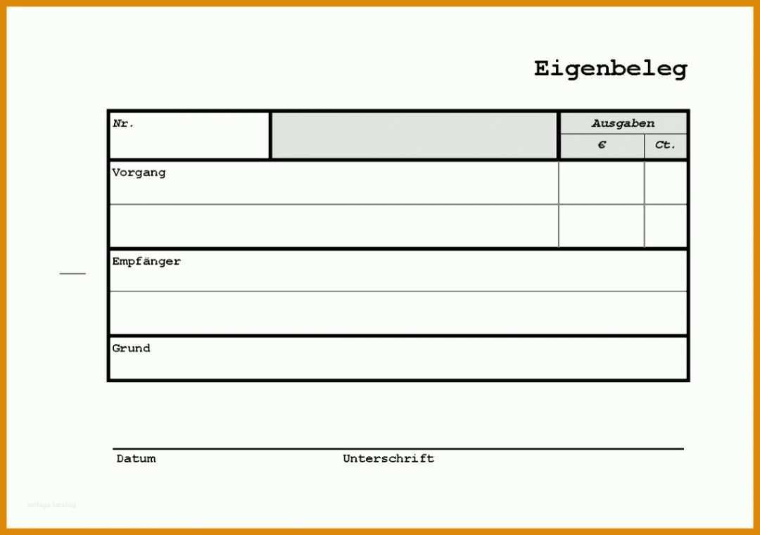 Neue Version Buchungsbeleg Vorlage Excel 1140x802