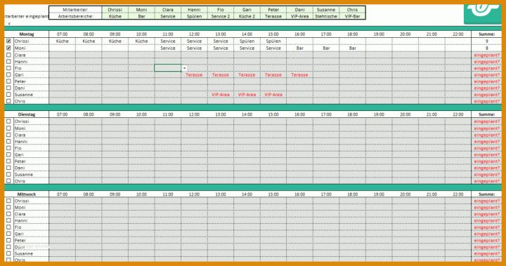 Allerbeste Dienstplan Monat Vorlage 1140x600