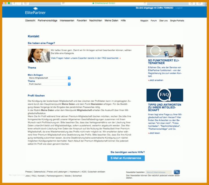 Elitepartner Kündigen Vorlage Elitepartner Kuendigen