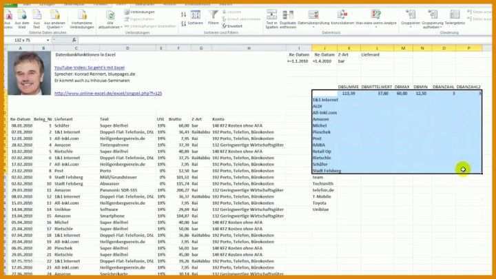 Beeindruckend Excel Vorlage Kundendatenbank 1280x720