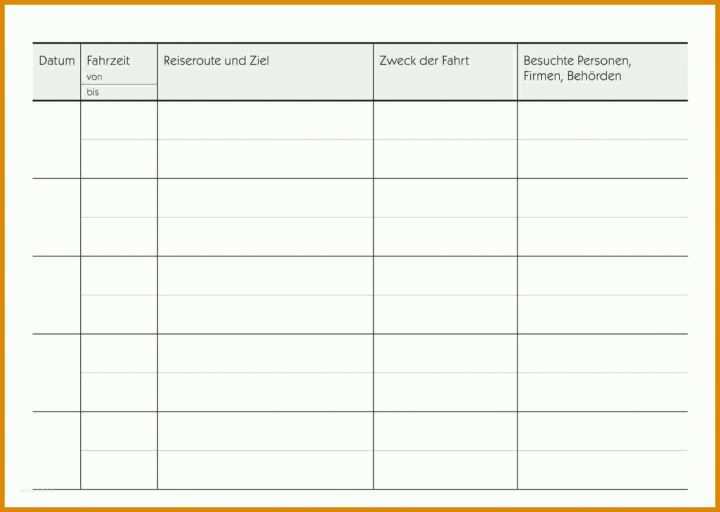 Fahrtenbuch Vorlage Finanzamt Pdf 12 Fahrtenbuch Vorlage Pdf Kostenlos
