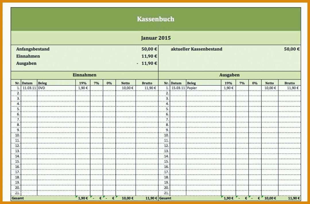 Ausnahmsweise Kassenbuch Vorlage Zum Ausdrucken 1200x792