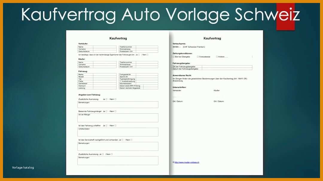 Ideal Vorlage Kaufvertrag Auto 1080x608