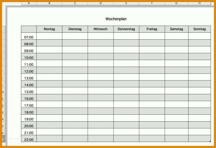 Moderne Arbeitsplan Vorlage Pdf 1044x715