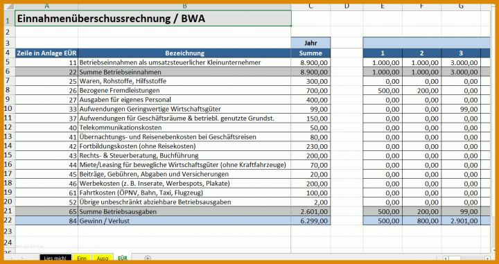 Wunderbar Bwa Kleinunternehmer Vorlage 1287x681